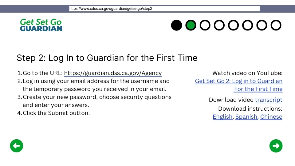 Get Set Go Guardian prototype step 2