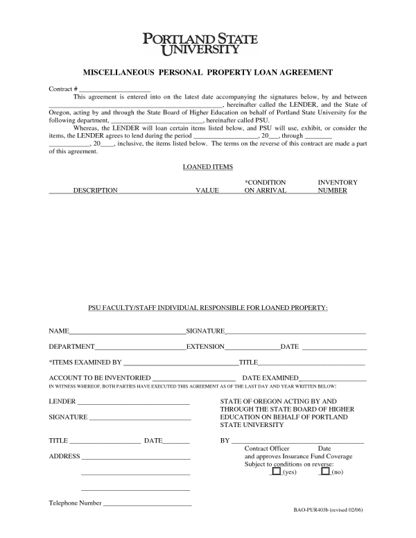 original PSU lender agreement